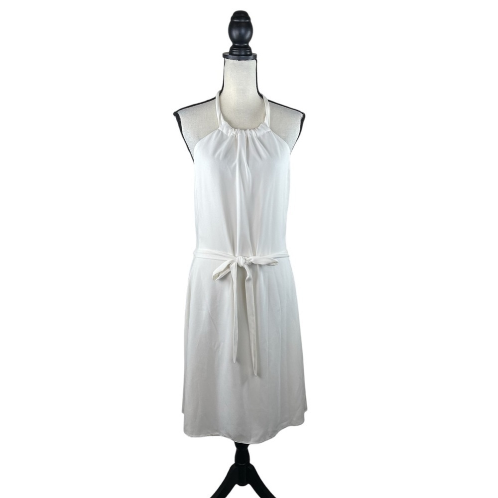 THEORY Nayline Elevate Crepe Halter Dress NWT Size 10 - Picture 3 of 12